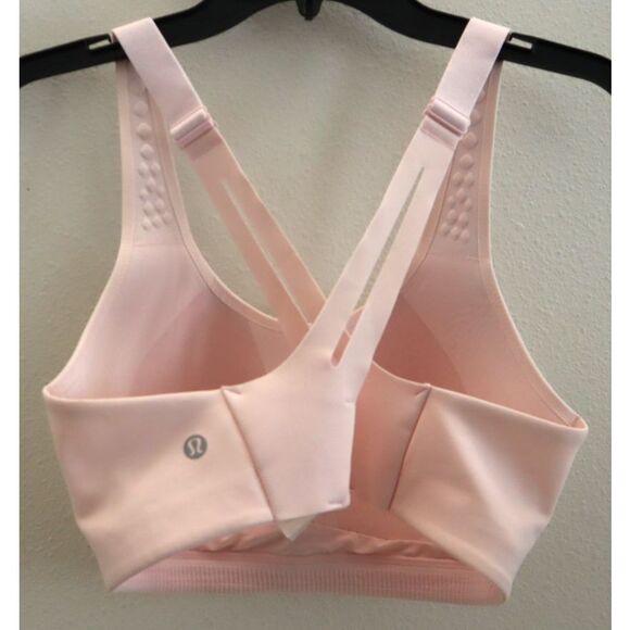 Lululemon W2CS1S Sz 34C Light Pink AirSupport Bra *High Support, C–DDD Cups - Picture 2 of 11